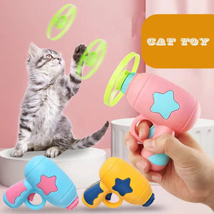 Pet Play Training Launcher 15pcs Flying Discs